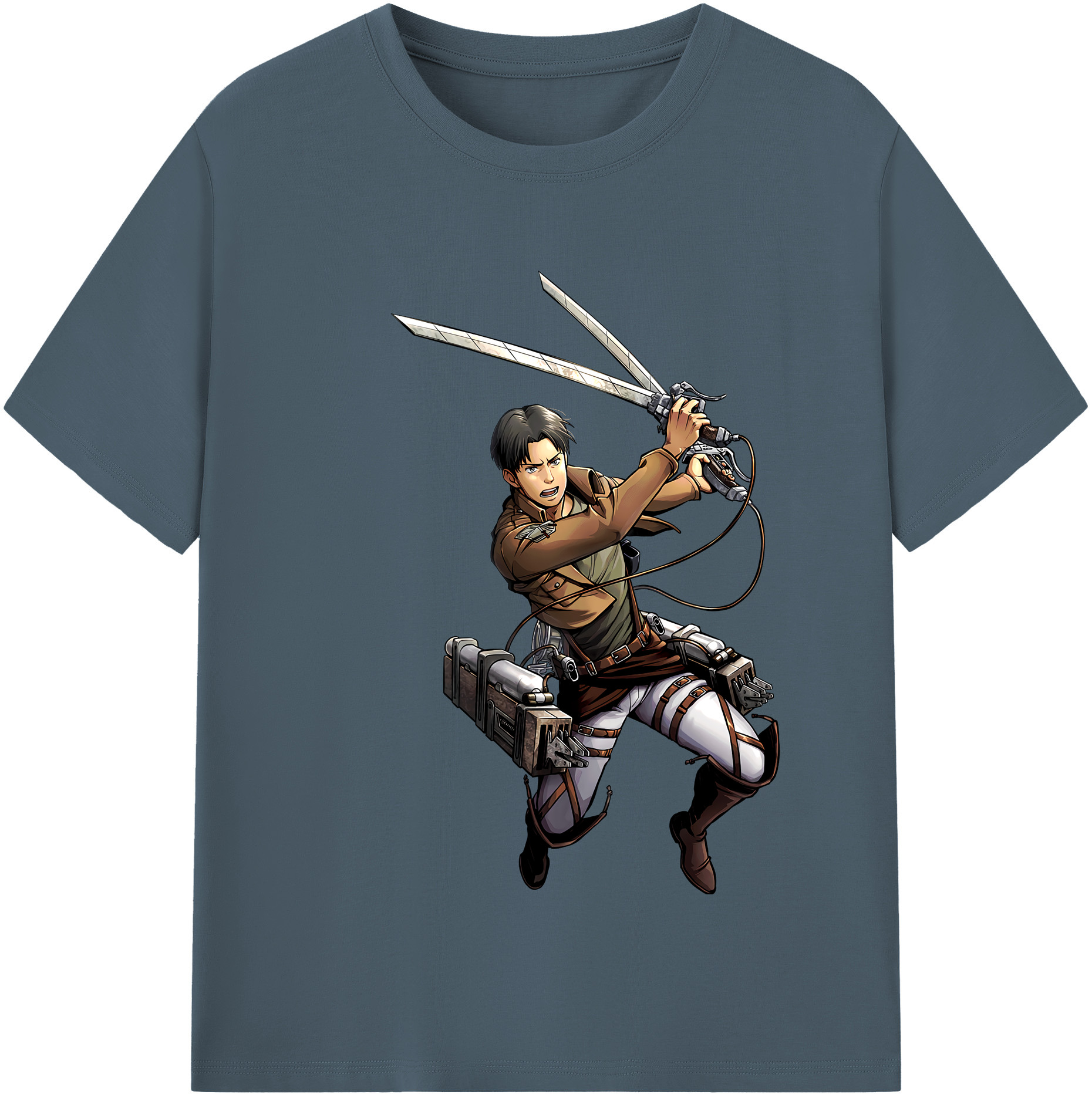 （画像用） 進撃の巨人 Attack on Titan 綿100％半袖Tシャツ（フロントプリント）